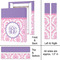 Pink, White & Purple Damask 8x10 - Canvas Print - Approval