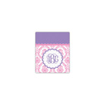 Pink, White & Purple Damask Canvas Print - 8x10 (Personalized)