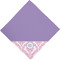 Pink, White & Purple Damask Bandana - Full View