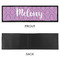 Pink, White & Purple Damask Bar Mat - Large - APPROVAL