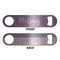 Pink, White & Purple Damask Bottle Opener - Front & Back