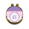 Pink, White & Purple Damask Golf Ball Hat Marker Hat Clip - Front & Back