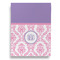 Pink, White & Purple Damask House Flags - Double Sided - FRONT