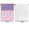 Pink, White & Purple Damask House Flags - Single Sided - APPROVAL