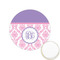 Pink, White & Purple Damask Icing Circle - XSmall - Front