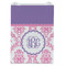 Pink, White & Purple Damask Jewelry Gift Bag - Gloss - Front