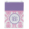 Pink, White & Purple Damask Jewelry Gift Bag - Matte - Front