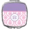 Pink, White & Purple Damask Makeup Compact