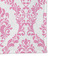 Pink, White & Purple Damask Microfiber Dish Rag - DETAIL