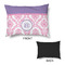 Pink, White & Purple Damask Outdoor Dog Beds - Medium - APPROVAL