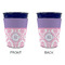 Pink, White & Purple Damask Party Cup Sleeves - without bottom - Approval