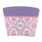 Pink, White & Purple Damask Party Cup Sleeves - without bottom - FRONT (flat)