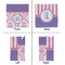 Pink, White & Purple Damask Party Favor Gift Bag - Gloss - Approval