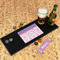 Pink, White & Purple Damask Rubber Bar Mat - IN CONTEXT