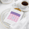 Pink, White & Purple Damask White Treat Bag - In Context