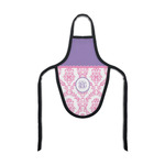 Pink, White & Purple Damask Bottle Apron (Personalized)