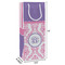 Pink, White & Purple Damask Wine Gift Bag - Dimensions