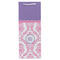 Pink, White & Purple Damask Wine Gift Bag - Matte - Front