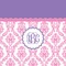 Pink, White & Purple Damask