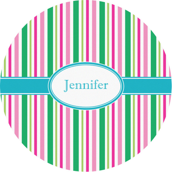 Custom Grosgrain Stripe Multipurpose Round Labels - 1" (Personalized)