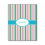 Grosgrain Stripe Wood Print - 11x14 (Personalized)