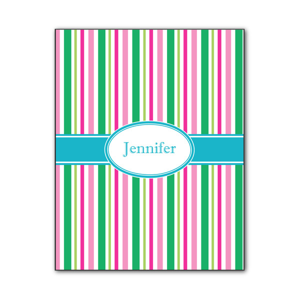 Custom Grosgrain Stripe Wood Print - 11x14 (Personalized)