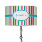 Grosgrain Stripe 12" Drum Lamp Shade - Poly-film (Personalized)