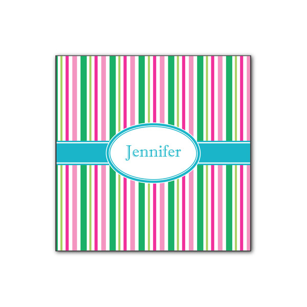 Custom Grosgrain Stripe Wood Print - 12x12 (Personalized)