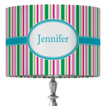 Grosgrain Stripe 16" Drum Lamp Shade - Fabric (Personalized)