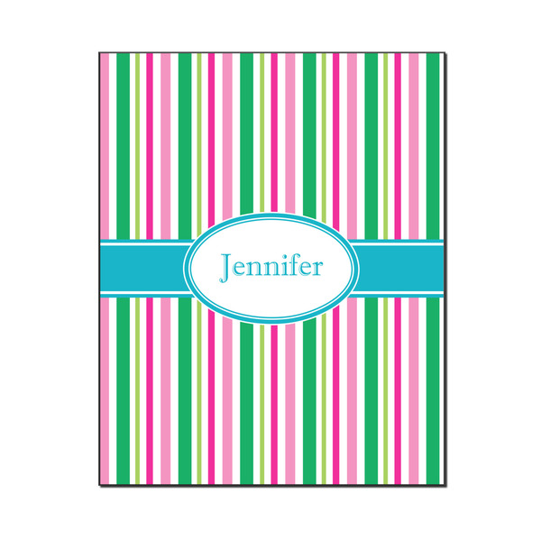 Custom Grosgrain Stripe Wood Print - 16x20 (Personalized)