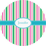 Grosgrain Stripe Multipurpose Round Labels - 2" (Personalized)