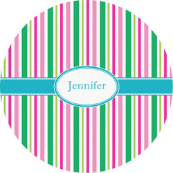 Grosgrain Stripe Multipurpose Round Labels - 2" (Personalized)