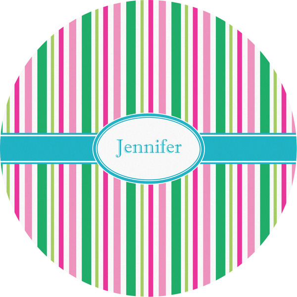 Custom Grosgrain Stripe Multipurpose Round Labels - 2" (Personalized)