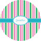 Grosgrain Stripe 2" Multipurpose Round Labels - Single Sticker