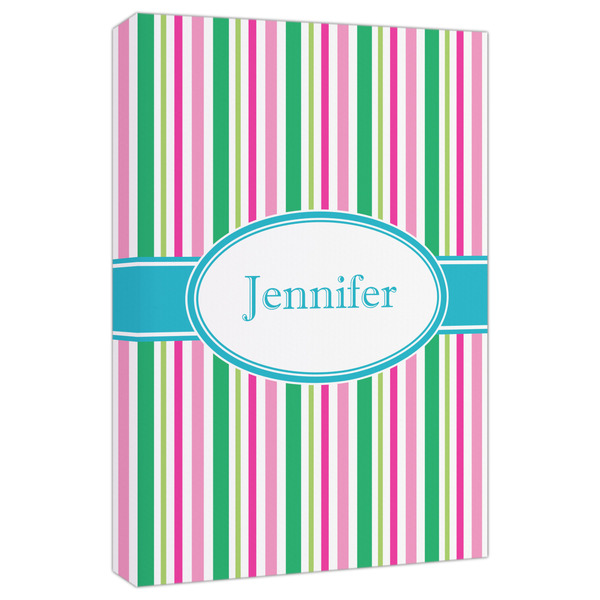 Custom Grosgrain Stripe Canvas Print - 20x30 (Personalized)