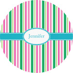 Grosgrain Stripe Multipurpose Round Labels - 3" (Personalized)