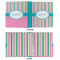 Grosgrain Stripe 3 Ring Binders - Full Wrap - 1" - APPROVAL