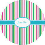 Grosgrain Stripe Multipurpose Round Labels - 5" (Personalized)