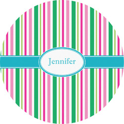 Grosgrain Stripe Multipurpose Round Labels - 5" (Personalized)