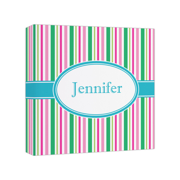 Custom Grosgrain Stripe Canvas Print - 8x8 (Personalized)