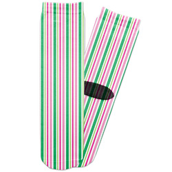 Grosgrain Stripe Adult Crew Socks