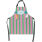 Grosgrain Stripe Apron With Pockets w/ Name or Text