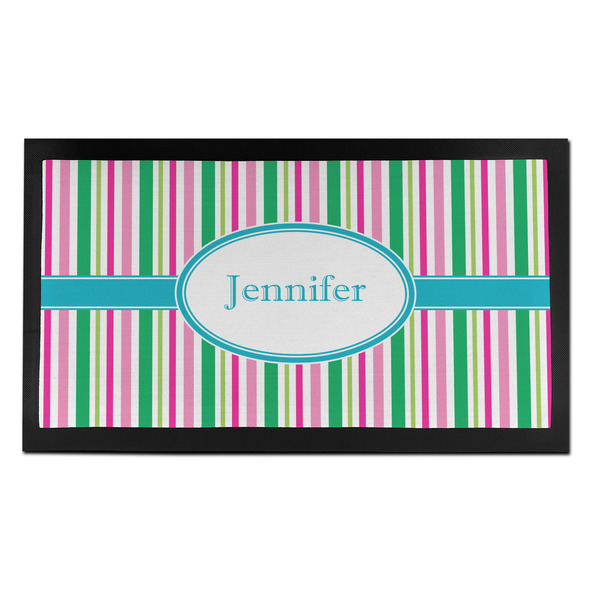 Custom Grosgrain Stripe Bar Mat - Small (Personalized)