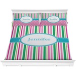 Grosgrain Stripe Comforter Set - King (Personalized)