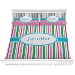 Grosgrain Stripe Comforter Set - King (Personalized)