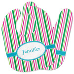 Grosgrain Stripe Baby Bib w/ Name or Text