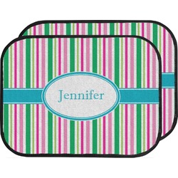 Grosgrain Stripe Car Floor Mats (Back Seat) (Personalized)