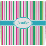 Grosgrain Stripe Ceramic Tile Hot Pad (Personalized)