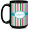 Grosgrain Stripe Coffee Mug - 15 oz - Black Full