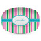 Grosgrain Stripe Microwave & Dishwasher Safe CP Plastic Platter - Main